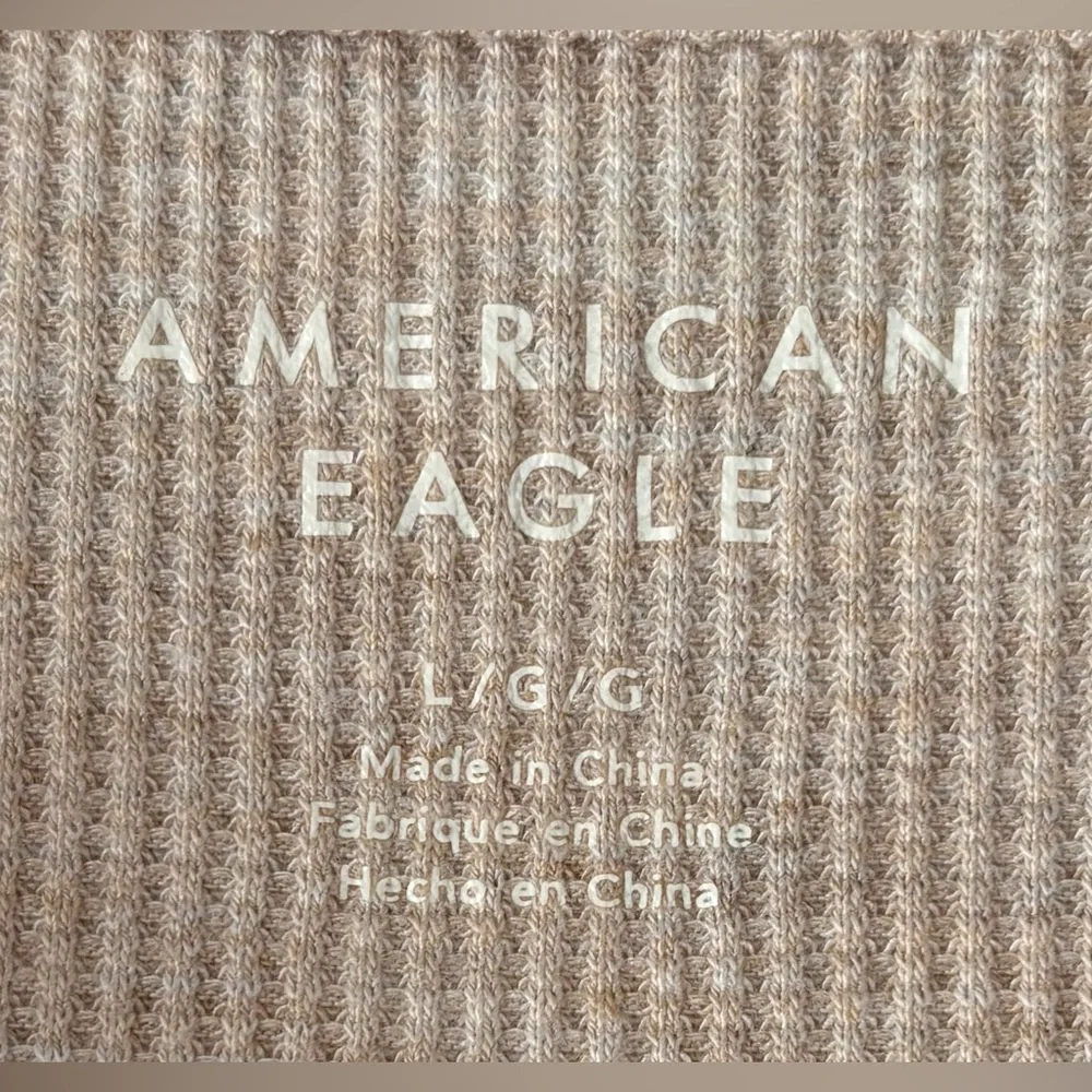 American Eagle Waffle Knit Long Sleeve - Picture 3 of 4
